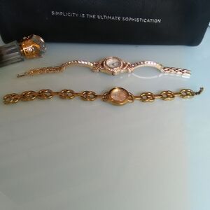 Very $Bling$ Gold-toned/Gemstone Watch ( Second Watch)